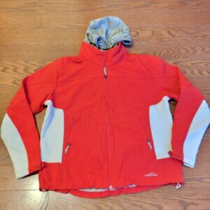 Eddie Bauer 365 System Women XXL Colorblock Red Gray Full Zip WeatherEdge Jacket